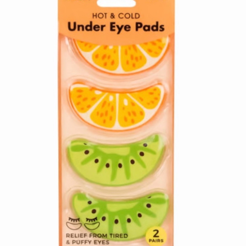NIB Cala Hot & Cold Under Eye Pads Orange and Kiwi Set of 2